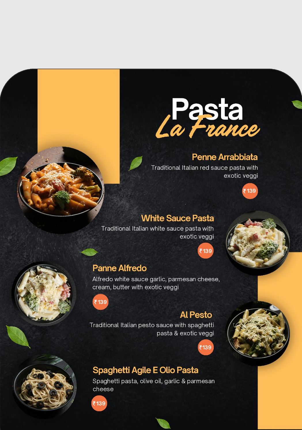 Take Away Menu