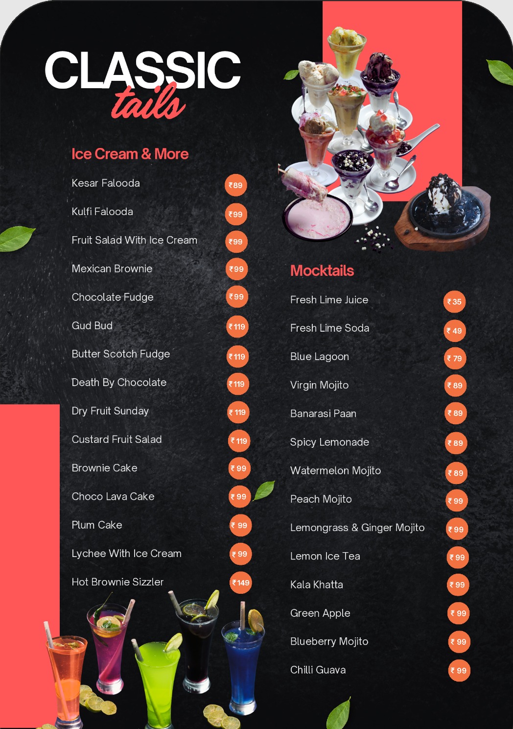 Take Away Menu